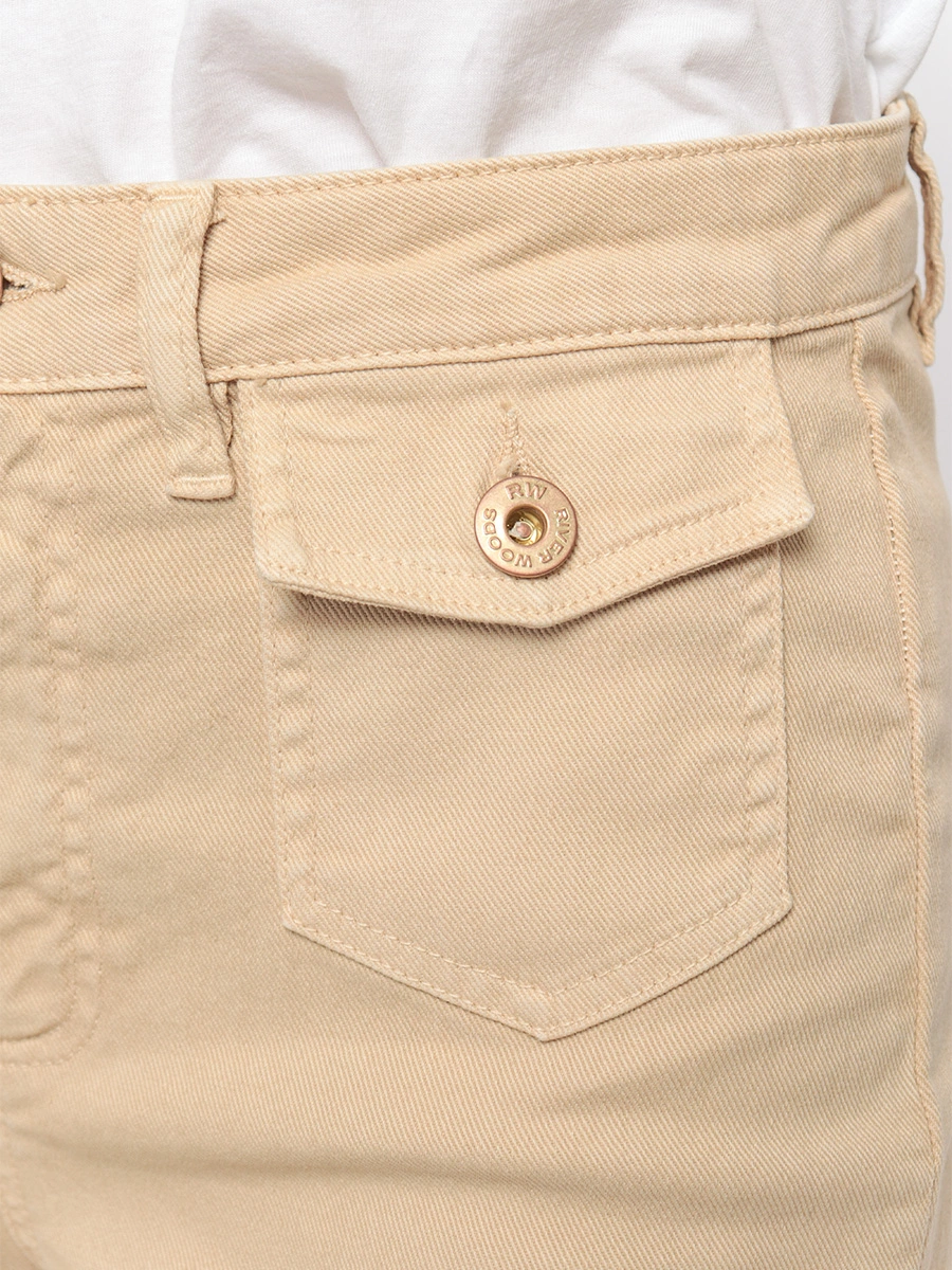 Брюки палаццо с накладными карманами